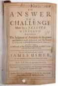 USHER, James - An Answer to a Challenge, made by a Jesuite in Ireland.