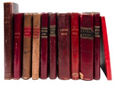 LETTER BOOKS : Twelve manuscript copy ledgers kept by Henry J. Liggins, Solicitor of Ealing.