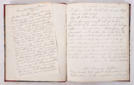 COOKERY MANUSCRIPTS: a large collection of early 19th century receipes tipped into a modern folder