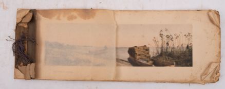 JAPANESE BOOK : consisting of uncoloured illustrations and text on hand made paper.