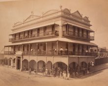 CEYLON/SRI LANKA: Late 19th century photograph album containing 14 larger size photographs (255 x