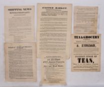 EXETER BROADSIDES - A Collection of Exeter election handbills 1780 onwards,