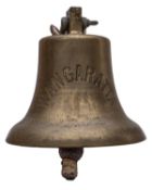 The ship's bell for the British India Steam Navigation Company Cargo Line SS 'Wangaratta': the 14