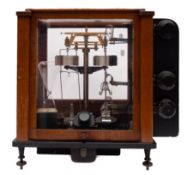 A mid 20th century analytical balance, by Stanton,London: Model BA6 or BA9,