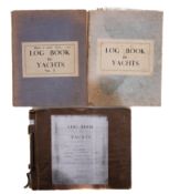 A mid-20th century manuscript log book for the sailing yacht 'Sylvia' of Colchester,