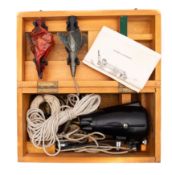 A Walker's Knotmaster Log MK III: in fitted pine case with instructions, the case 14x31x16.