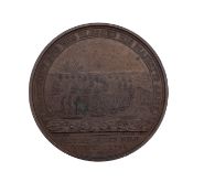 A bronze battle of The Nile 'Davidson's Medal': dated 1798,