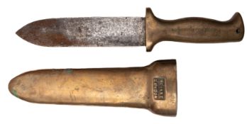 A standard pattern diver's knife by C E Heinke & Co,