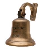 The ship's bell for the Hudson Steamship Company bulk carrier 'Hudson Point',
