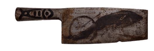 A Chinese steel fish knife,