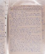 A manuscript account of the WWII Convoy HX 147, circa 1941 by Radio Operator Geoffrey Dobson,