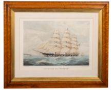 A pair of 19th Century burr walnut picture frames, aperture sizes 47 x 57cm,