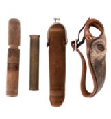 A sailor's brown leather thumb , maker Shrimpton & Sons,