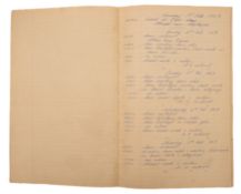 A log book for the Royal Fleet Auxiliary Tug 'Encore',