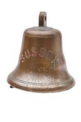 The 10 inch ship's bell from the Federal Steam Navigation Company vessel 'Sussex', 1949',