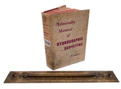 A Hydrographic Office brass parallel rolling rule, maker Cooke, Troughton & Simms: stamped 'HO 119',