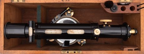 An early 20th century lacquered brass level ,maker W Wilson, London , No.