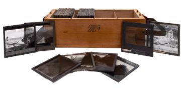 A collection of early 3 inch diapostive lantern slides of Weymouth Harbour: Lynmouth Harbour,