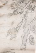 A linen backed chart 'Scotland Sheet III Mull of Kintyre to Ardnamurchan,