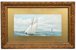 After Ernest Stuart- The Eddystone Lighthouse; The Britannia off The Isle of Wight.