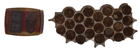 A section of positive battery plate from the Royal Navy Holland-class submarine HMS 'Holland 1':,