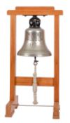 The ship's bell from the Royal Navy Blackwood-class anti-submarine frigate HMS 'Malcolm': the 12