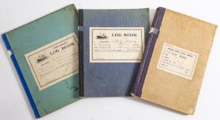 An early 20th century log book for the steamship 'Isle of Alderney': October 1938 to March 1939,