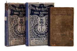 Two Edwardian Royal Navy List & Naval Handbooks for Lt E Henslow,