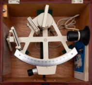 A 20th century 7 inch radius vernier Yacht sextant by Frieberger Prazisionsmechanik,