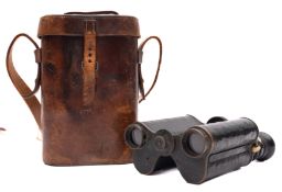 A pair of Ross Prisim Binoculars, formerly the property of Herbert Stewart,