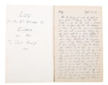 A group of three mid-20th century manuscript ship's log/diaries: two for MV 'Port Chalmers' to