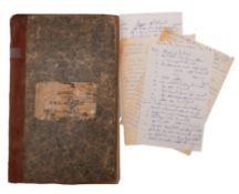 A late 19th century manuscript log for the Royal Navy 91- gun second rate ship HMS 'Algiers' :