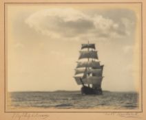 W R MacAskill (Canadian, 1890 - 1956), 'My ship 'o dreams': silver print photograph,