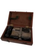A mahogany cased Stuart's Marine Distance Meter, maker H Hughes & Son Ltd,
