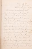 A late 19th century manuscript journal for the SS 'Gabon' by passenger Miss Whiteside,