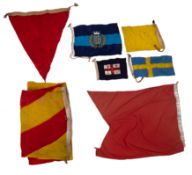 A small collection of various signal flags and pennants: