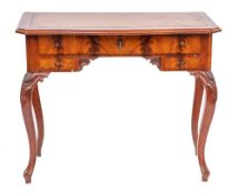A mahogany writing / dressing table in George III taste, early 20th century,