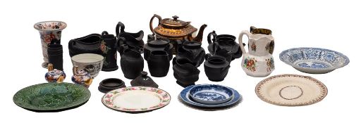 A group of 19th century English creamware, pearlware,