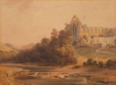British School, 19th Century Abbey Ruins, watercolour, 27.