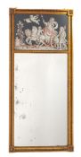 A 19th Century giltwood pier mirror of rectangular shape,