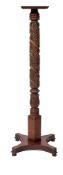 A Victorian mahogany torchere stand,