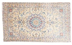 A Nain part silk rug,