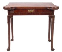 A George II mahogany tea table,