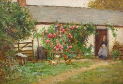 John Atkinson (British, 1863-1924) The Cottage at Cummertrees,