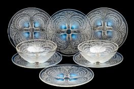 A Lalique part service 'Coquilles',