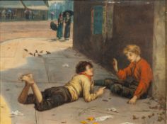 Augustus Edwin Mulready (British, 1844- circa 1903) The Morning's Income,