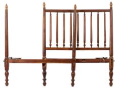 A Majorcan chestnut and pine bedstead,
