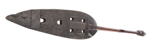 A Duala tribe (West Cameroon) ceremonial paddle,