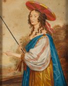 Circle of George Perfect Harding (British, 1781-1853) Portrait of Louise Hollandine,