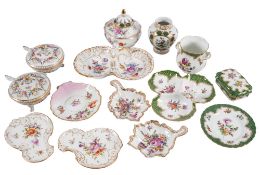 A Quantity of Dresden and other German porcelain,